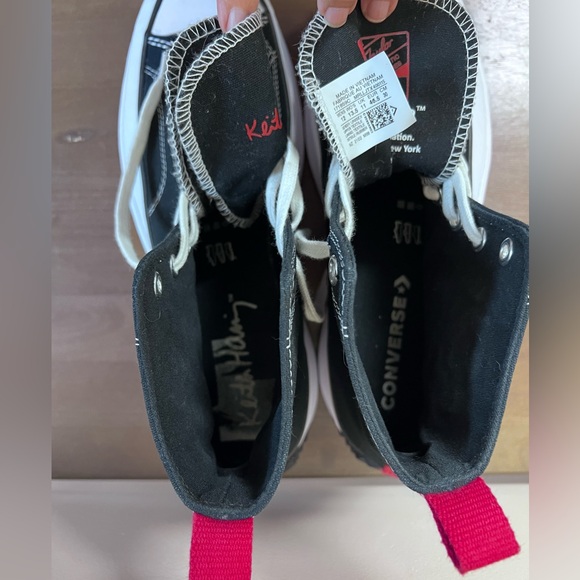 Converse x Keith Haring Run Star Hike Hi Canvas Sz 12 Limited Edition Sneakers - Picture 12 of 13